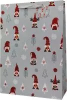 Пакет подарочный 30х12х42см Гномики