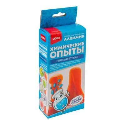 Игровой набор Химические опыты (Пенный вулкан красный // Оп-073)
