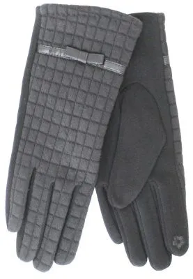 Перчатки БАНТИК трикотажные для сотовых телефонов (р.7,5 черный)