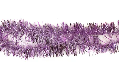 Мишура d5х180см Классика с коротким ворсом  (Цвет: розовый)