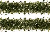 Мишура со звездочками d8х200см Цвет: зеленая+золото