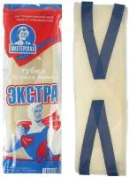 Мочалка банная ШАХТЕРСКАЯ Экстра жесткая, бежевая