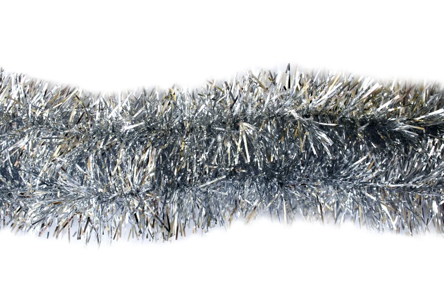 Мишура с коротким ворсом Размер: d5х180см (Цвет: серебро.)