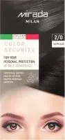 Краска для волос MIRADA Color security стойкая 112мл Тон: 2.0 Черный