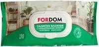 Салфетки влажные FORDOM 150шт очищающие универсальные, с клапаном