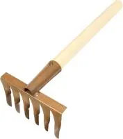 Грабли витые 6 зубьев с черенком 42см