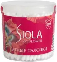 Ватные палочки SIOLA Коллекция 1 Art Flower 200шт (стакан)