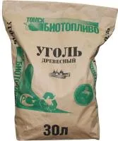 Уголь древесный 30л бумажный пакет