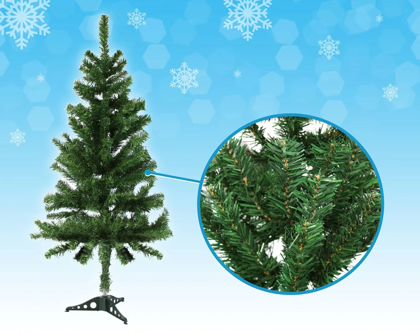 Пихта искусственная Там Там Норвежская h120см 120 веток ПВХ