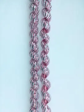 Мишура d3х150см Колечки (цв.красный)