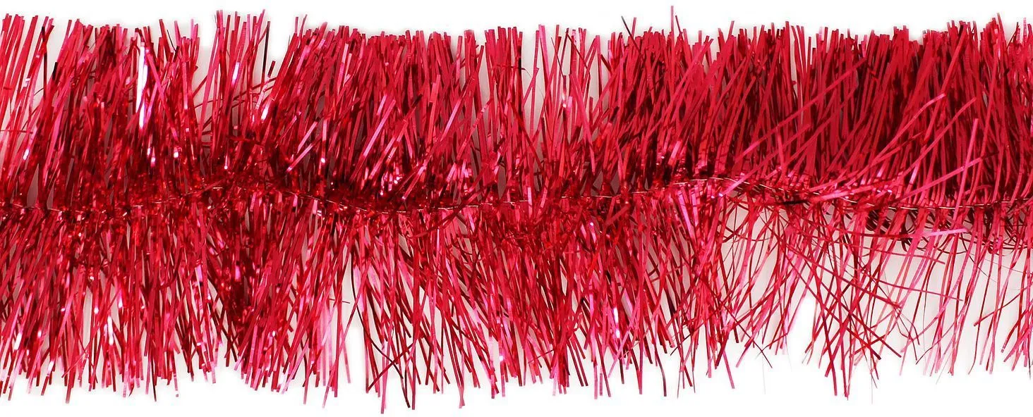 Мишура d12х180см Роскошная (Цвет: красный.)