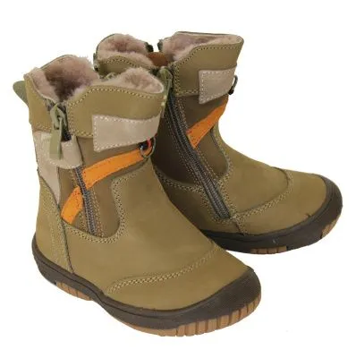 Ботинки для мальчиков зима (р.26 хаки)