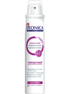 Дезодорант антиперспирант DEONICA женский спрей 200мл (Невидимый /029844)