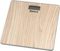 Весы напольные SAKURA до 180кг электронные ultraslim дерево