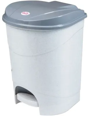 Контейнер для мусора 19л с педалью (мрамор)