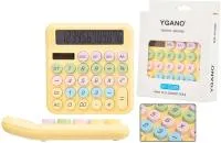 Калькулятор BASIR настольный 154х146мм 12 разрядов желтый
