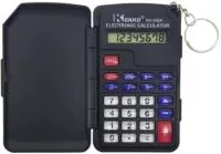 Калькулятор KENKO карманный 100х56мм 8 разрядов с крышкой, черный