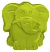 Форма силиконовая для выпечки Слоненок 19х18,5х4см (RKD-053G зелен.)
