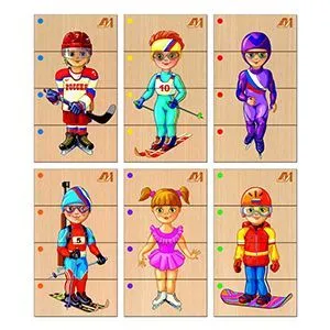 Игра развивающая Сложи картинку (Виды спорта Зима // ДИ217)