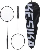 Бадминтон в наборе K-001 3 предмета: 2 металлические ракетки 65 см, чехол (черный)