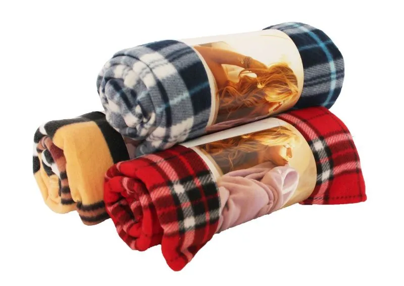 Плед Клетка 180х200см плотность 150гр