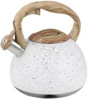 Чайник 2800мл со свистком индукционный Цвет: белый гранит