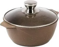 Кастрюля Мечта Гранит Brown 4000мл с крышкой
