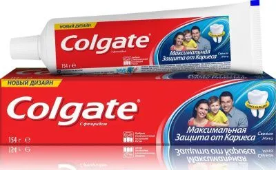 Зубная паста COLGATE 100мл Защита от кариеса (Свежая мята)