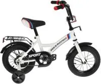 Велосипед BMW 12" GW-тип страховочные колеса, бело-черный
