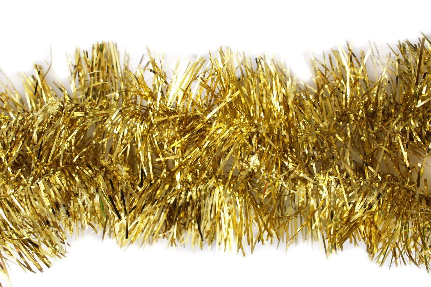 Мишура d9х180см Классика с длинным ворсом  (Цвет: золото.)