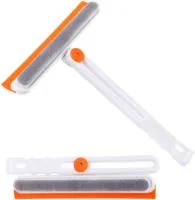 Водосгон для мытья стекол с абразивной губкой складной