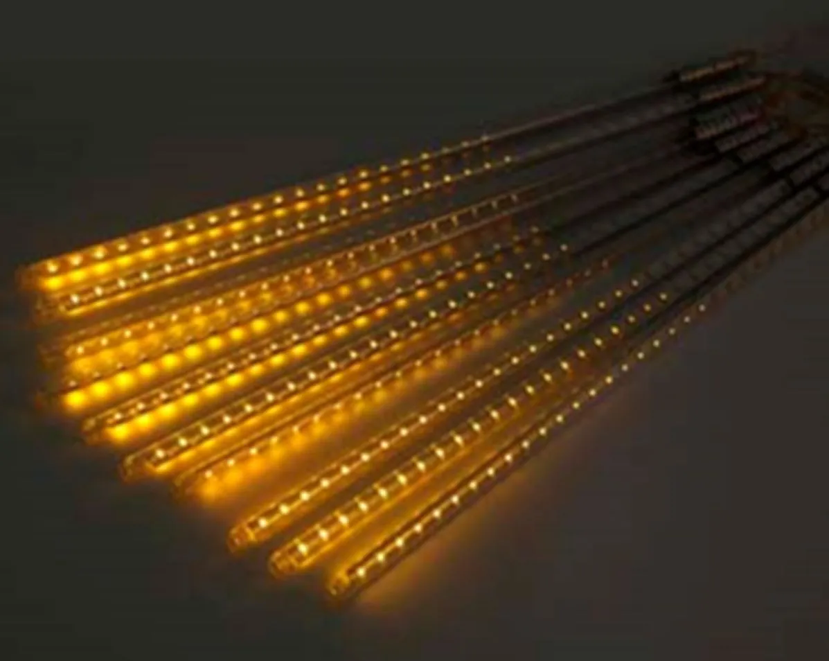 Гирлянда светодиодная Метеоритный дождь с эффектом падающей капли 2.3м 8 ламп кабель 70см (Цвет ламп: желтый. // SYDA-041957)