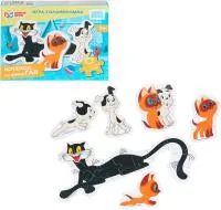 Игра развивающая УМНЫЕ ИГРЫ Союзмультфильм. Котёнок по имени Гав, головоломка с фигурными деталями