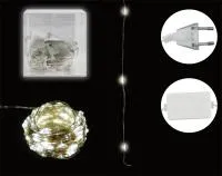 Гирлянда светодиодная Роса Режим: включение/выключенин 20м, 200 ламп Цвет: теплый белый