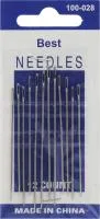 Иглы швейные, набор 12шт