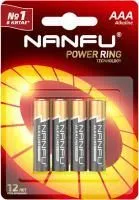 Батарейка NANFU AAA LR03 4B 4шт алкалиновая