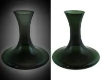 ваза для цветов, 12х15,5см, зелёная