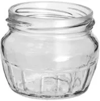 маленькая стеклянная баночка для мёда объемом 130 мл