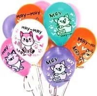 Шар воздушный 12" ЛДМ Пастель Мяу-мяу в ассортименте 1шт                