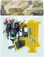 Игровой набор Меткий стрелок в компл.: бластер, стреляющий мягкими патронами, паук, 3 софт-патрона