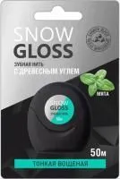 Зубная нить SNOW GLOSS 50м Carbon Black 