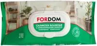 Салфетки влажные FORDOM 150шт очищающие универсальные, с клапаном