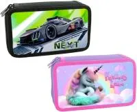 Пенал ОНИКС 190х110мм 2 отделения ткань