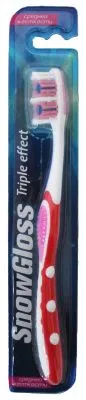 Зубная щетка SNOW GLOSS Triple Effect  (средняя)