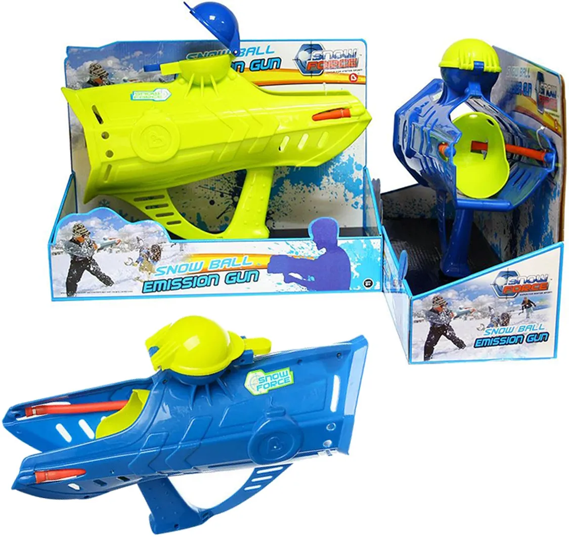 Набор игровой Снежкометатель со встроенным снежколепом+2 мягких снежка