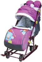 Коляска комб. Ника детям 7-6" со снеговиком 