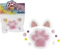 Игрушка антистресс Кошачья лапка с ушками, сквиш, 8х11см