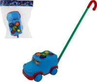 Игрушка Каталка на палочке Машинка звук.эффект 23х12х12см