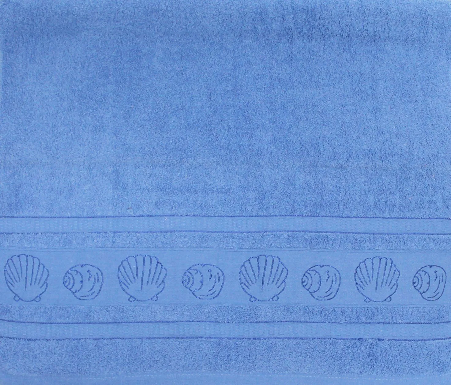 Полотенце махр Ракушки 66х133см NataM вес 410гр плотность 467гр/м2 90% хлопок 10% полиэстер