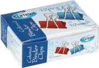 Зажимы для бумаг 19мм 12шт CENTRUM